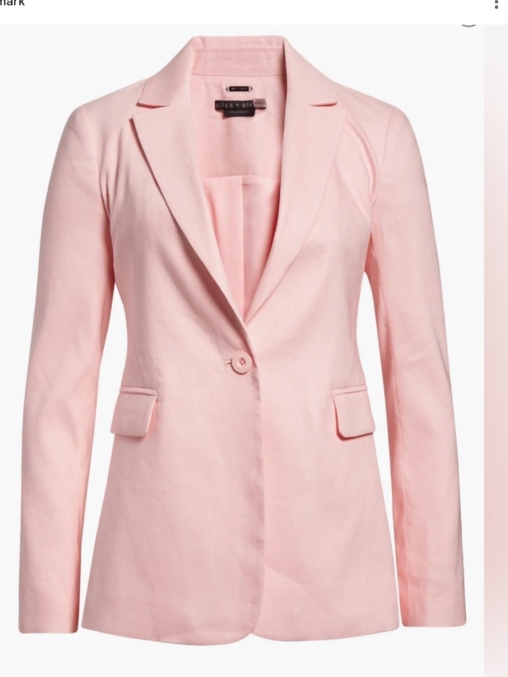 alice + olivia Blake fitted blazer